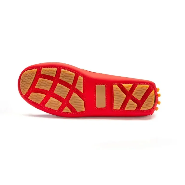 2549 - Red Sahara Leather Soft Loafer for Girl by London Kids