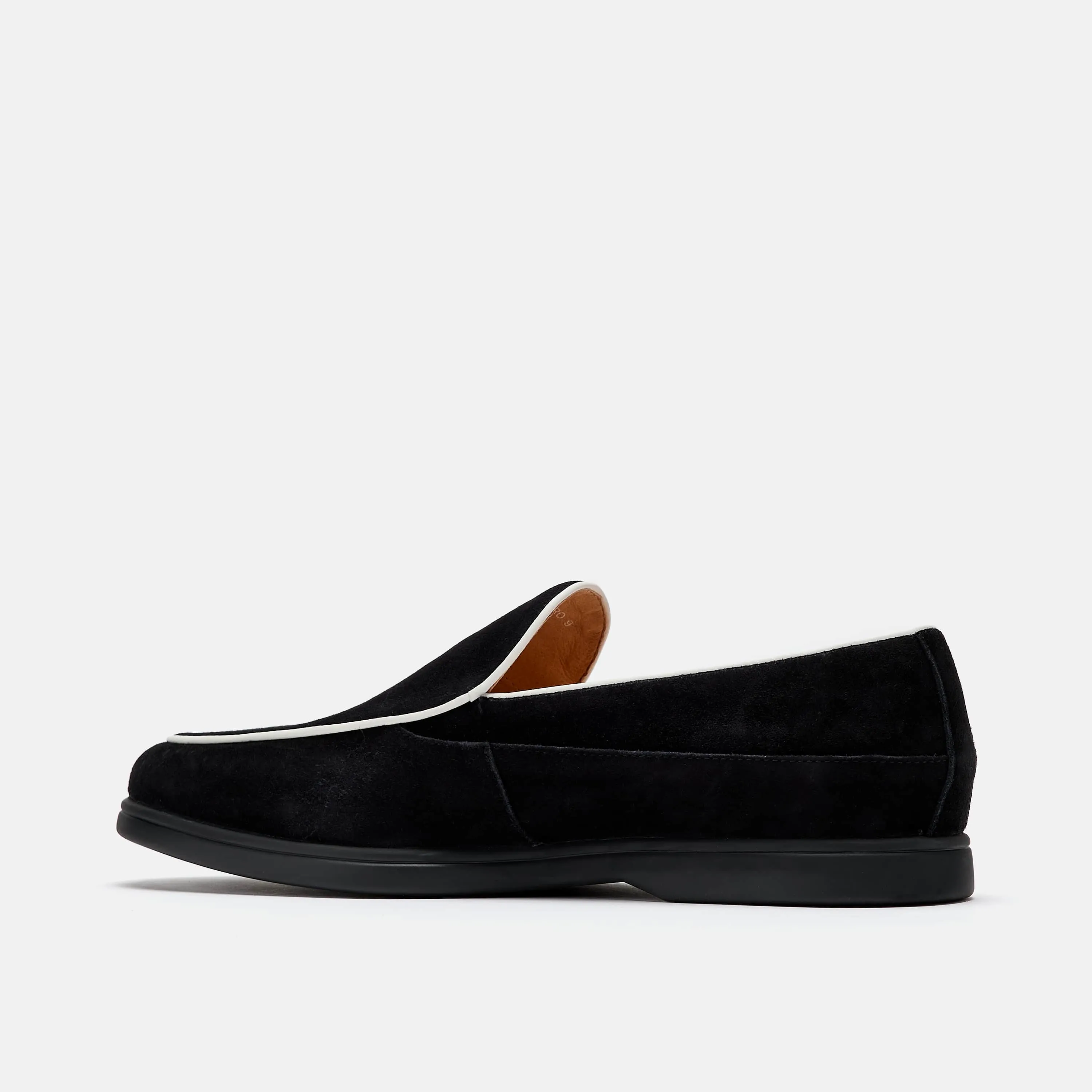 Alessandro Black Suede Venetian Loafers