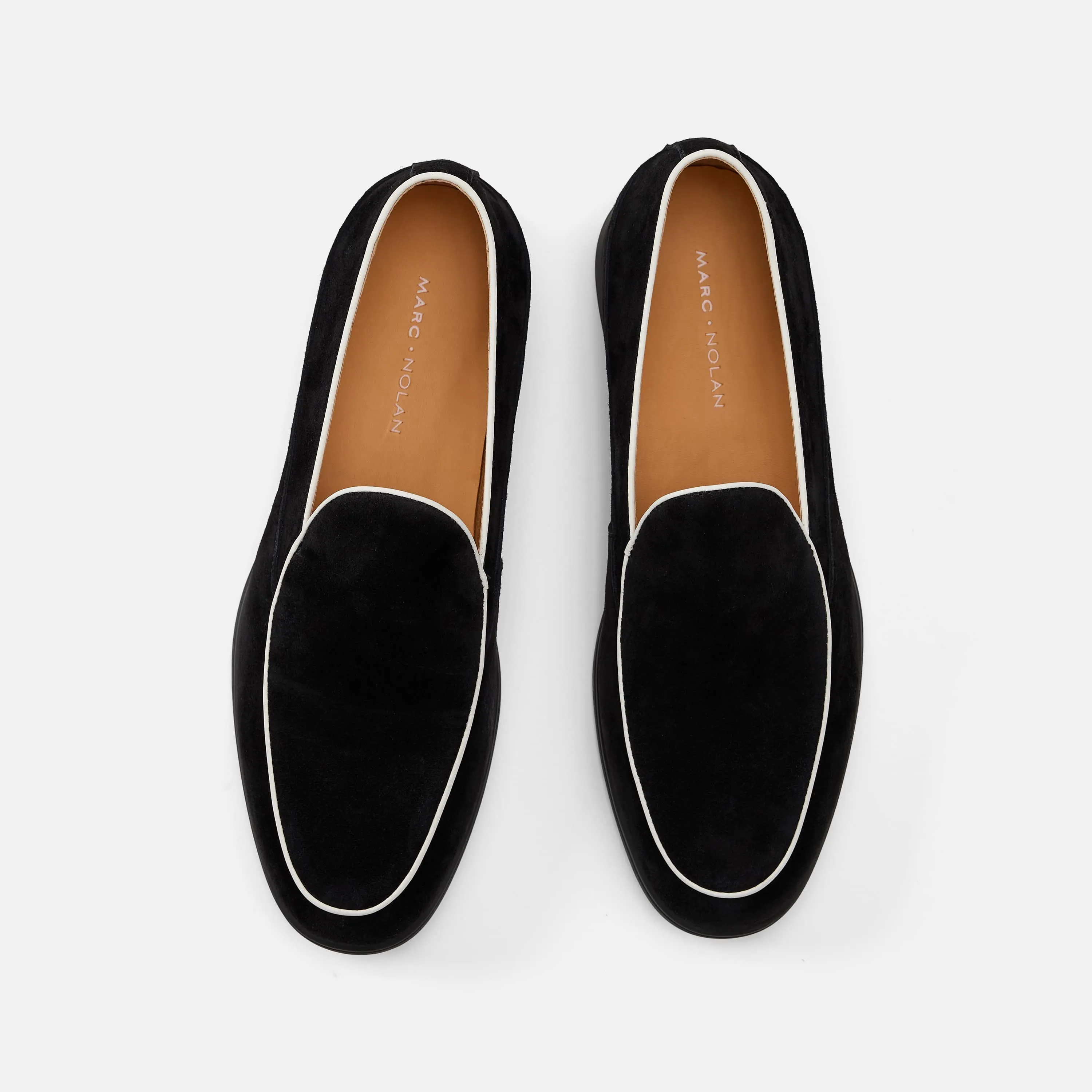 Alessandro Black Suede Venetian Loafers