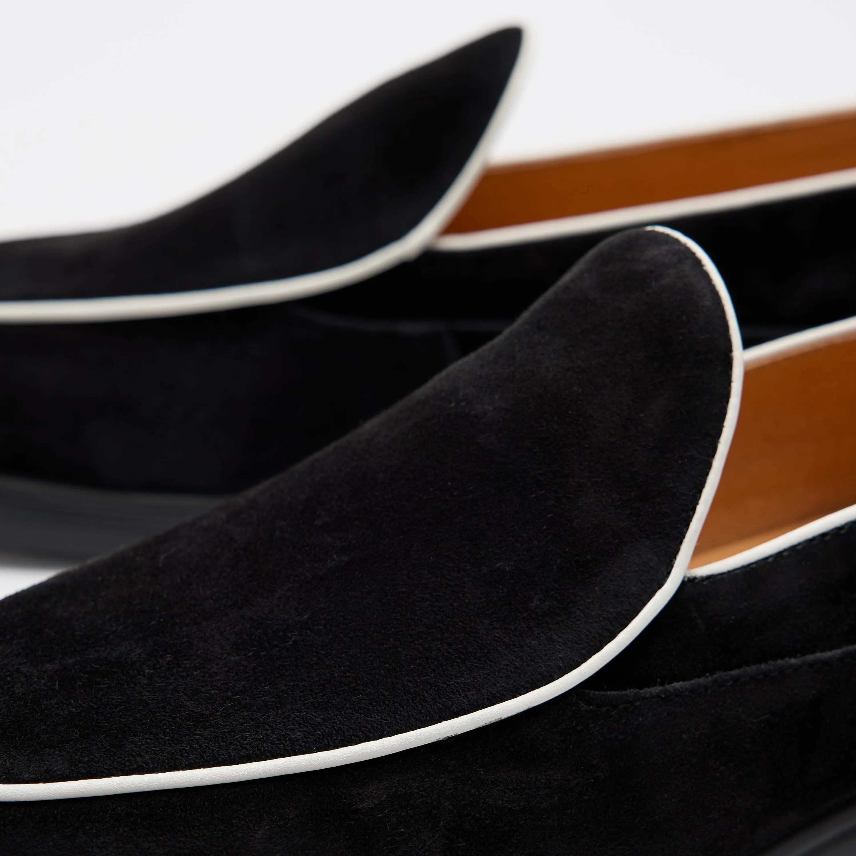 Alessandro Black Suede Venetian Loafers