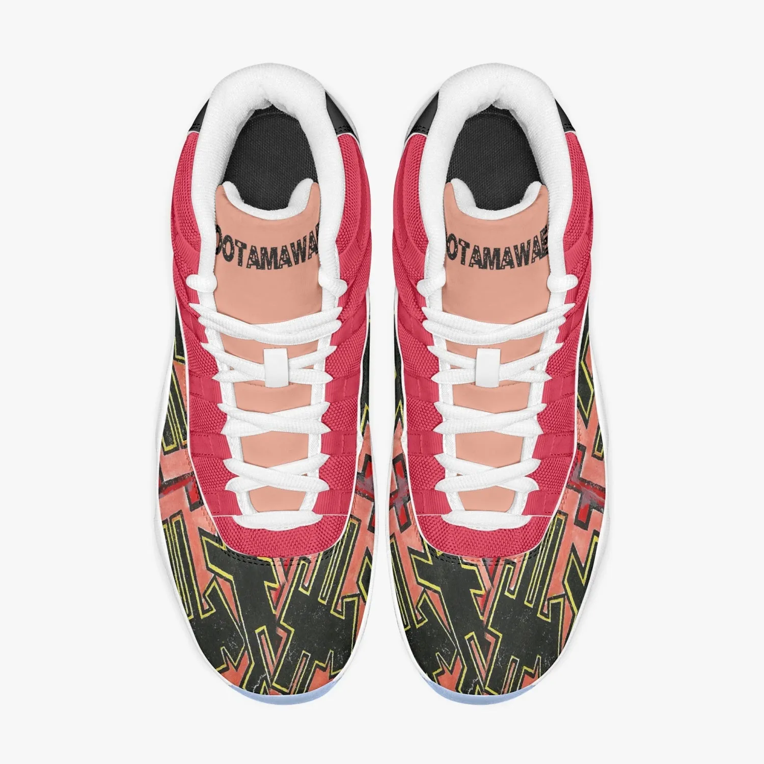 Basketball Sneakers -Blue Sole & Red