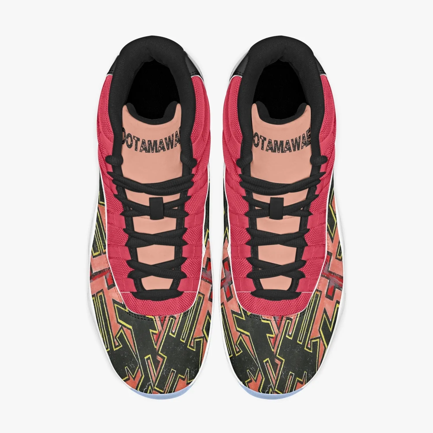 Basketball Sneakers -Blue Sole & Red