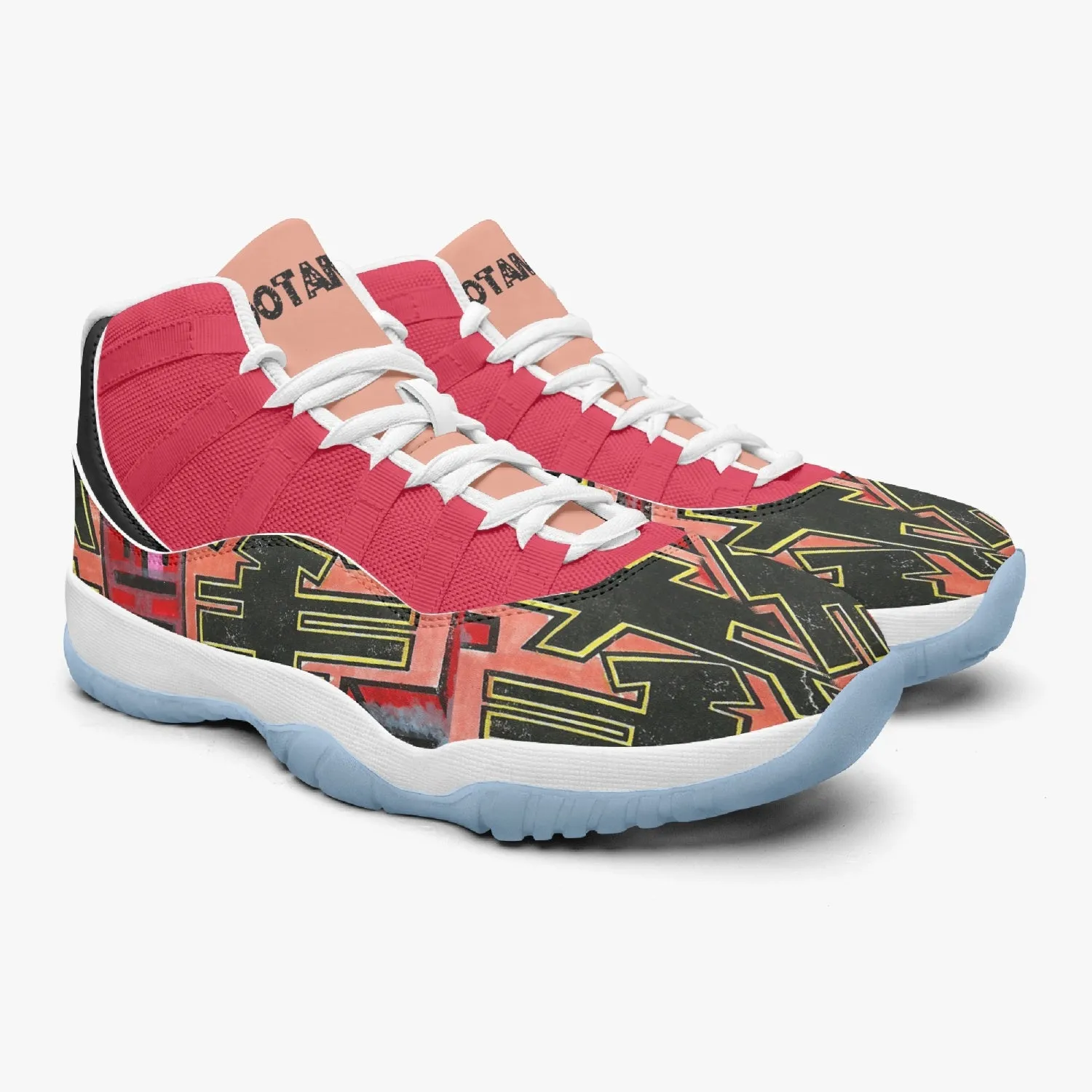 Basketball Sneakers -Blue Sole & Red