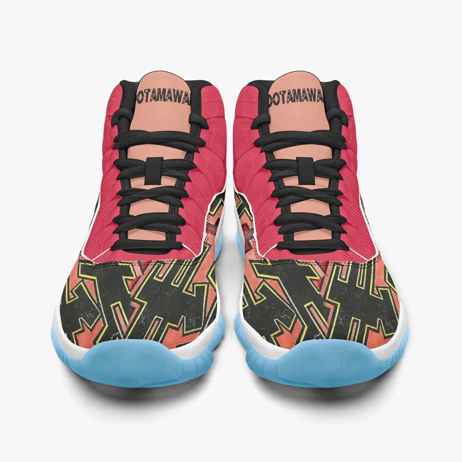 Basketball Sneakers -Blue Sole & Red