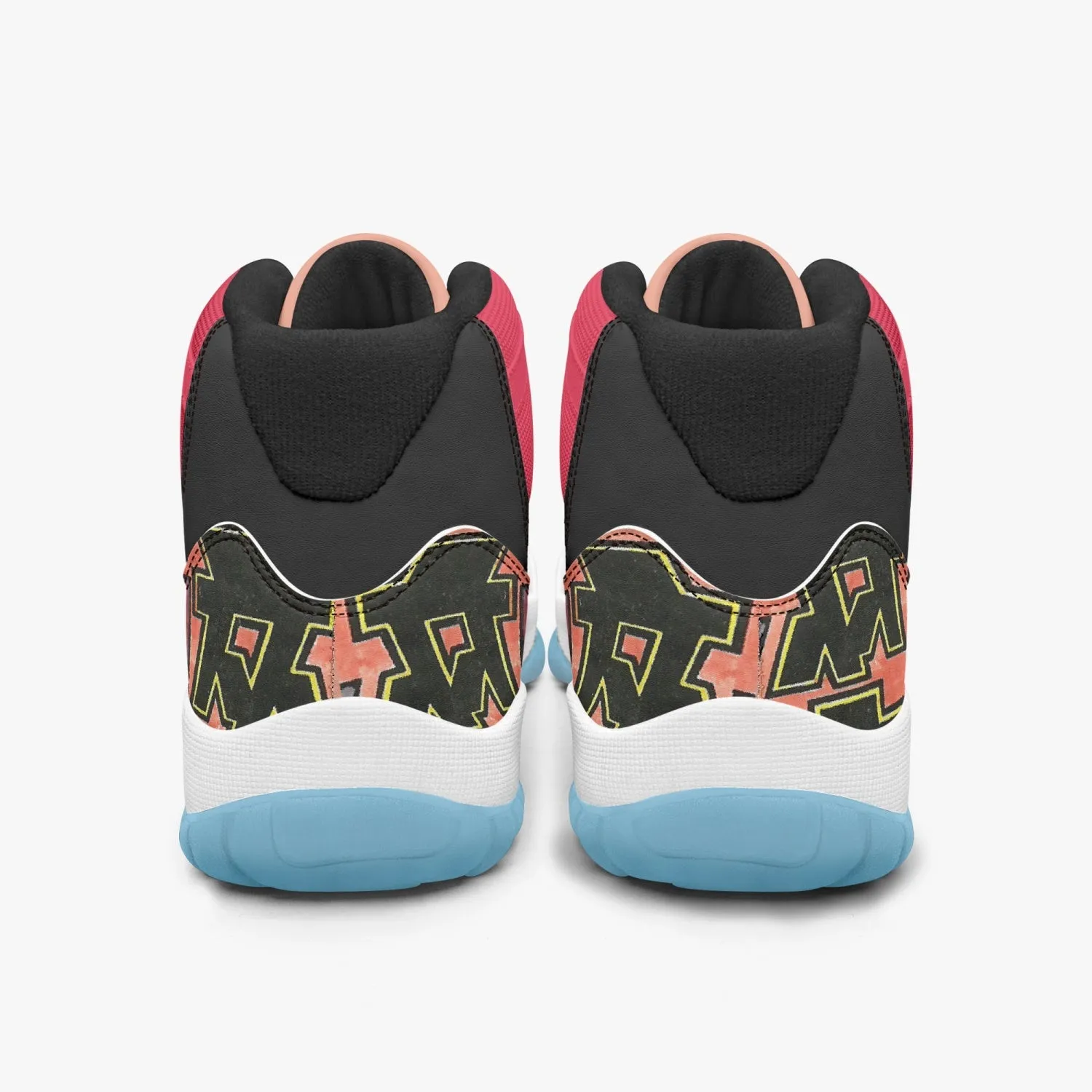 Basketball Sneakers -Blue Sole & Red