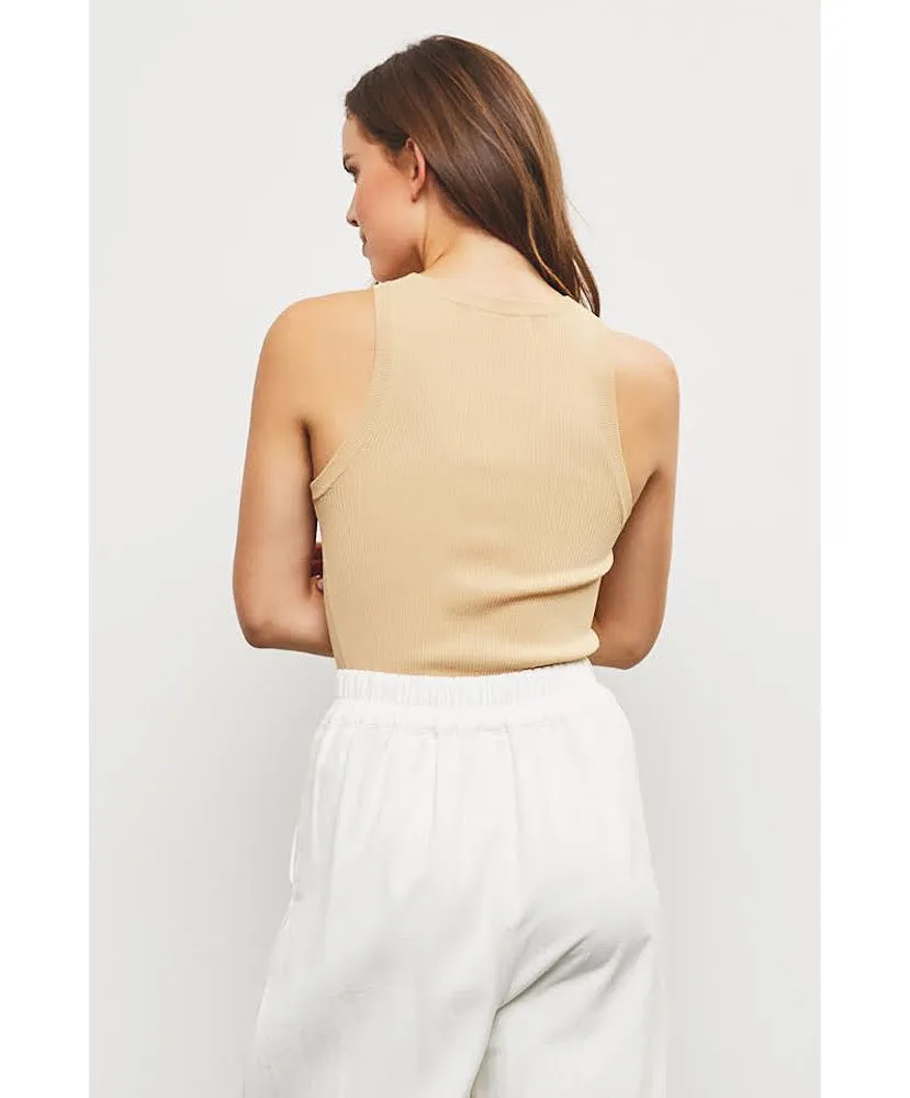 Bre Basic Ribbed Knit Tank