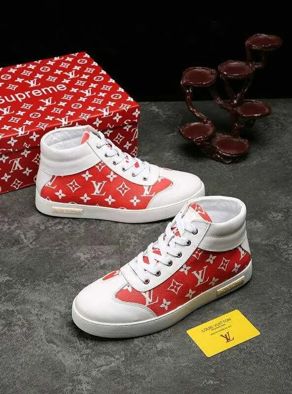 CE - LUV HIgh Top White Red Sneaker