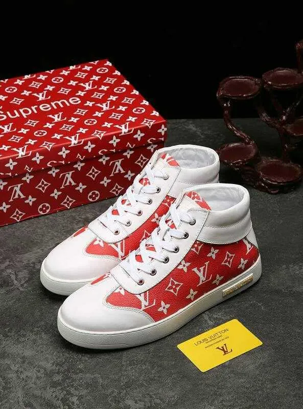 CE - LUV HIgh Top White Red Sneaker