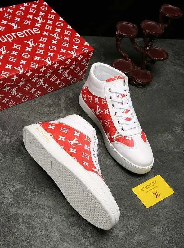 CE - LUV HIgh Top White Red Sneaker