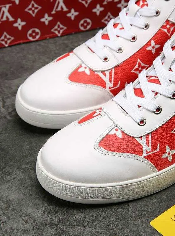 CE - LUV HIgh Top White Red Sneaker