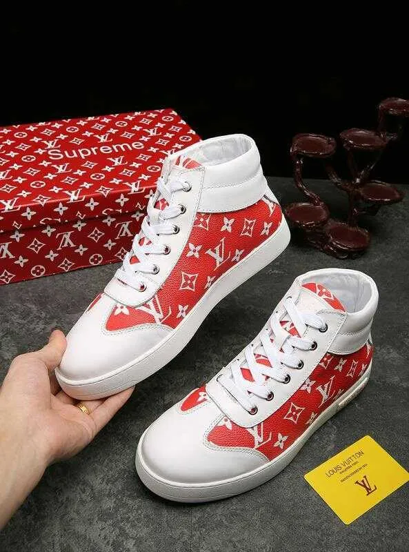 CE - LUV HIgh Top White Red Sneaker
