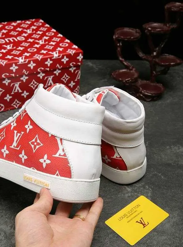 CE - LUV HIgh Top White Red Sneaker