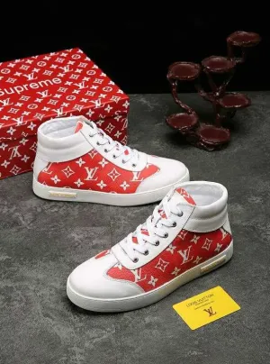 CE - LUV HIgh Top White Red Sneaker