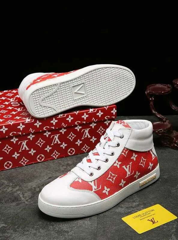 CE - LUV HIgh Top White Red Sneaker