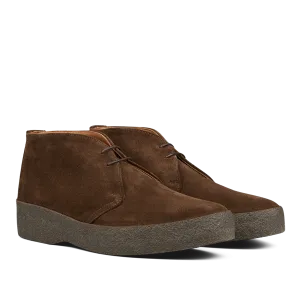 Chocolate Brown Suede Hi Top Boots