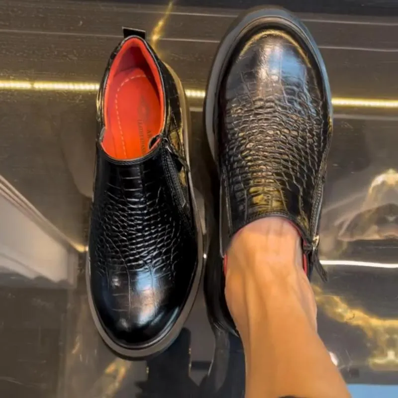 Crocodile Leather Loafers
