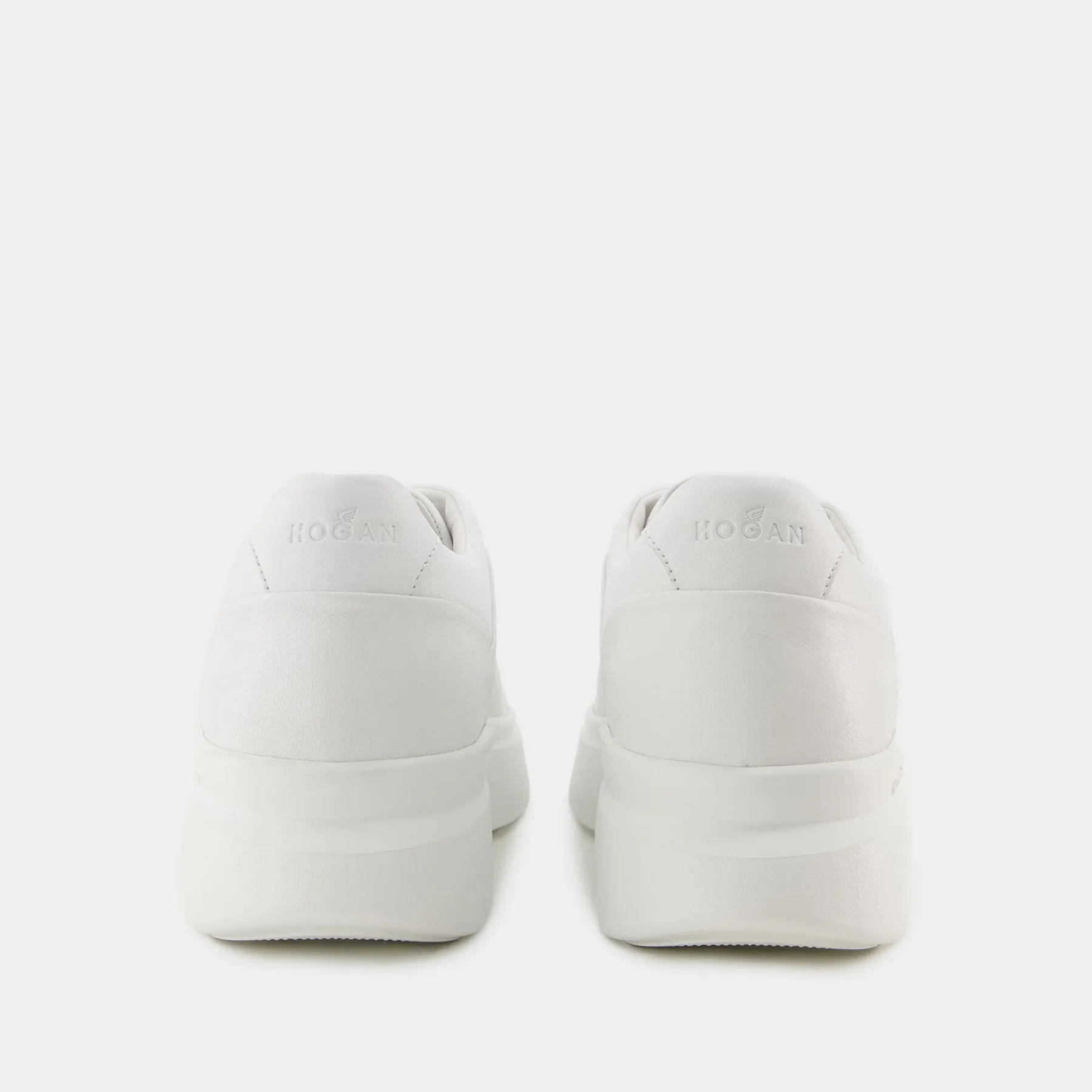 Hogan H580 Slip-On Sneakers in Black and White Leather
