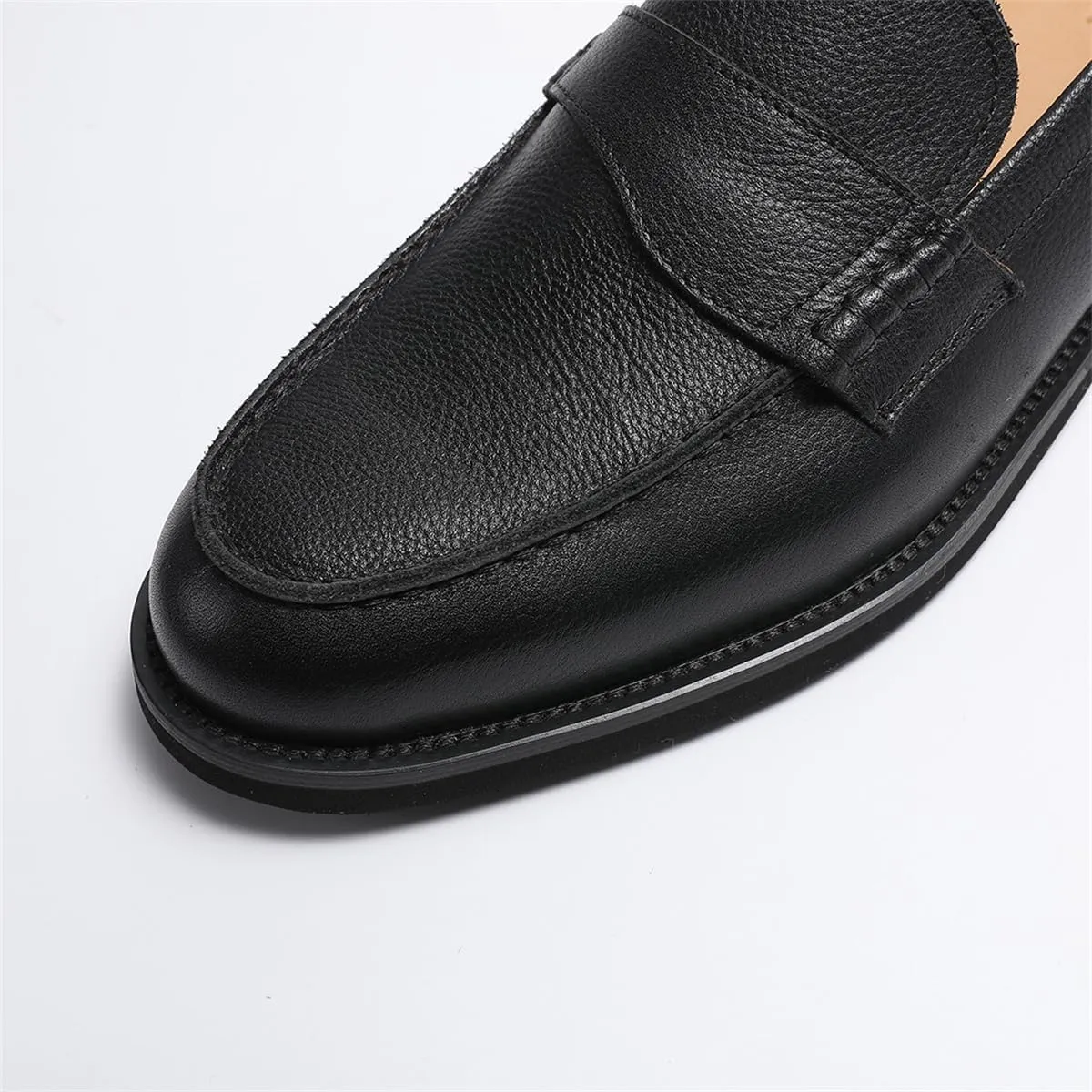 Loafers for Men - Genuine Leather Penny Loafers with Coin Slot | Classic Slip-On Dress Shoes for Business & Casual