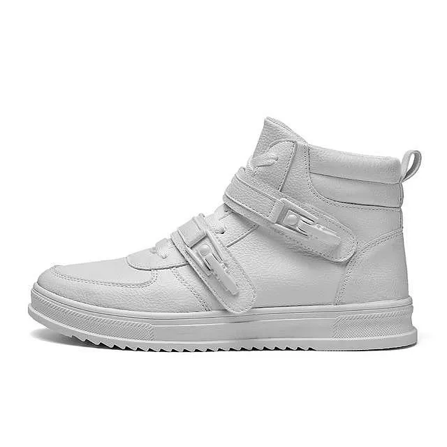 Luxury High Top Leather Sneakers - 3 Colors