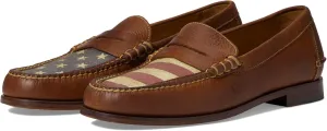 Martin Dingman All American Penny Slip-on Shoes for Men  Leather Construction  Moc Toe Silhouette