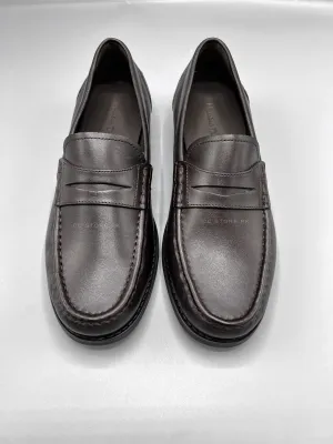 MD Penny Napa Leather Brown Loafers
