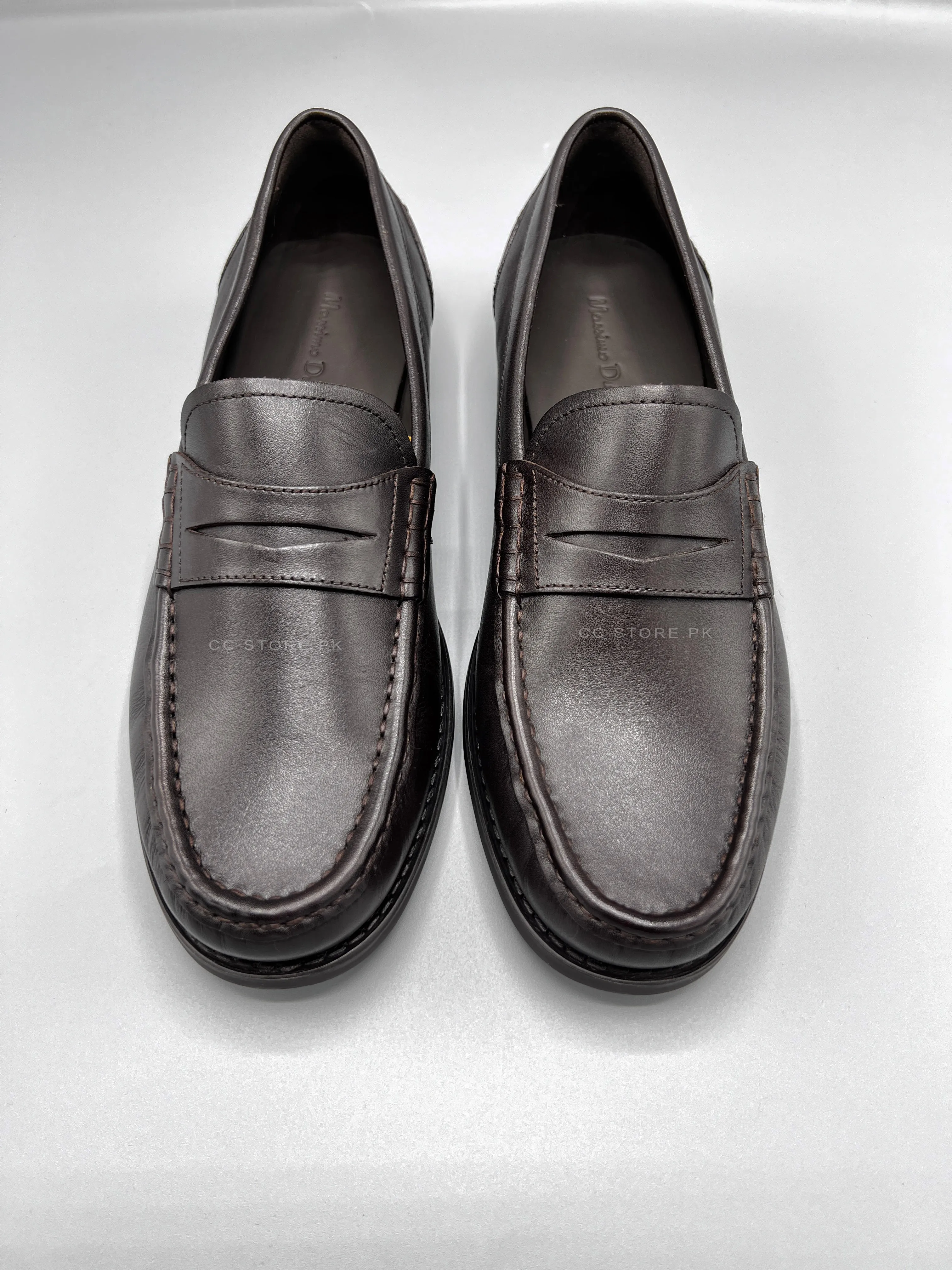 MD Penny Napa Leather Brown Loafers