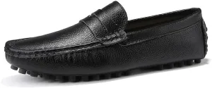Men's Loafers Round Toe Faux Leather Penny Driving Loafers Resistant Lightweight Comfortable Outdoor Fashion Slip On