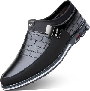 Men's Oxford Shoes Classic Leather Loafers with Business Casual Style Anti-Slip and wear-Resistant Design