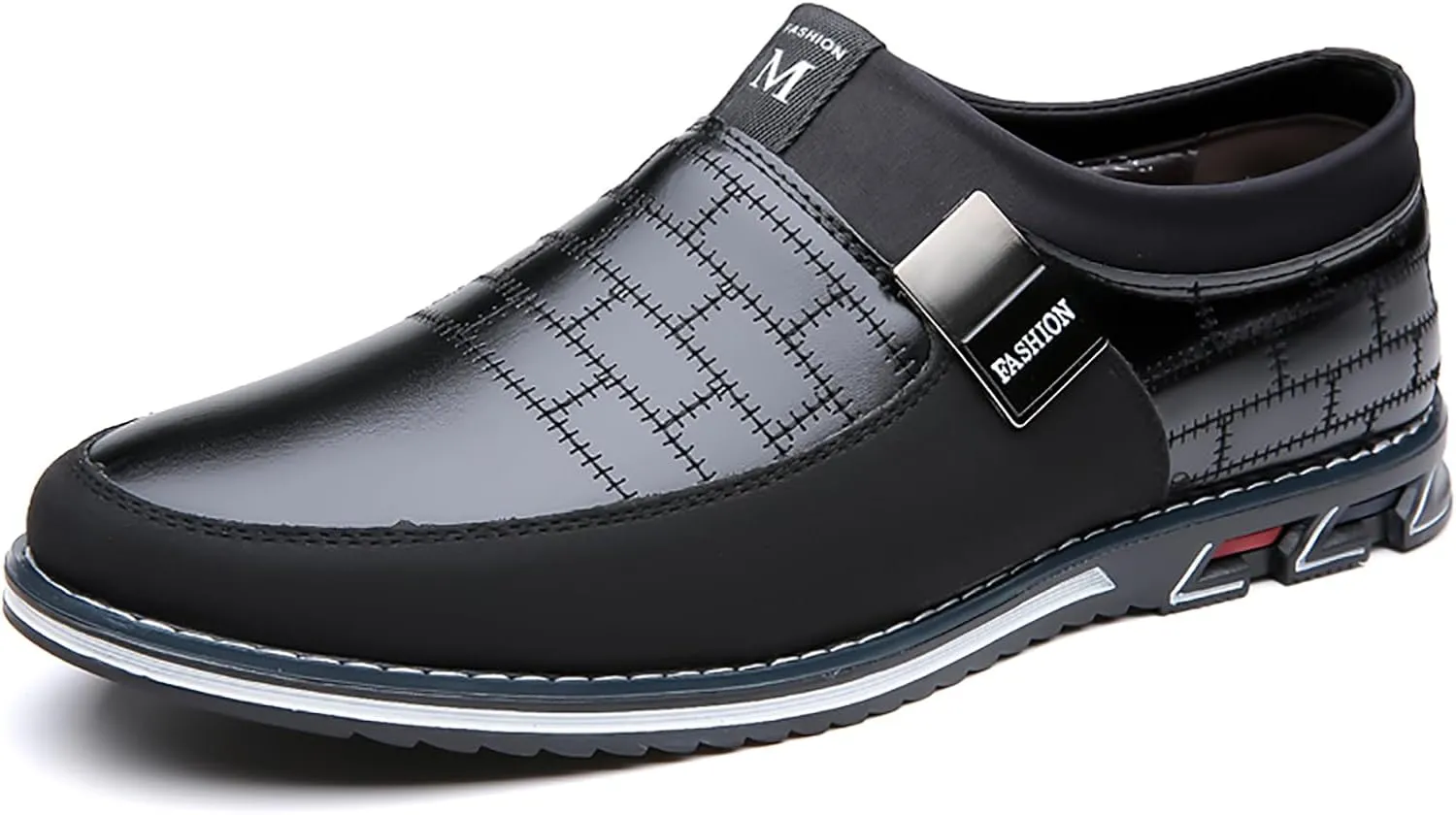 Men's Oxford Shoes Classic Leather Loafers with Business Casual Style Anti-Slip and wear-Resistant Design