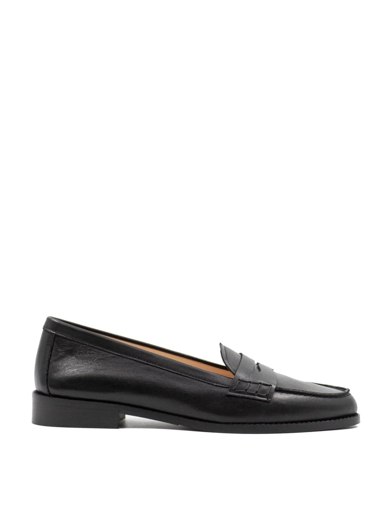 Mini Penny loafers in black leather