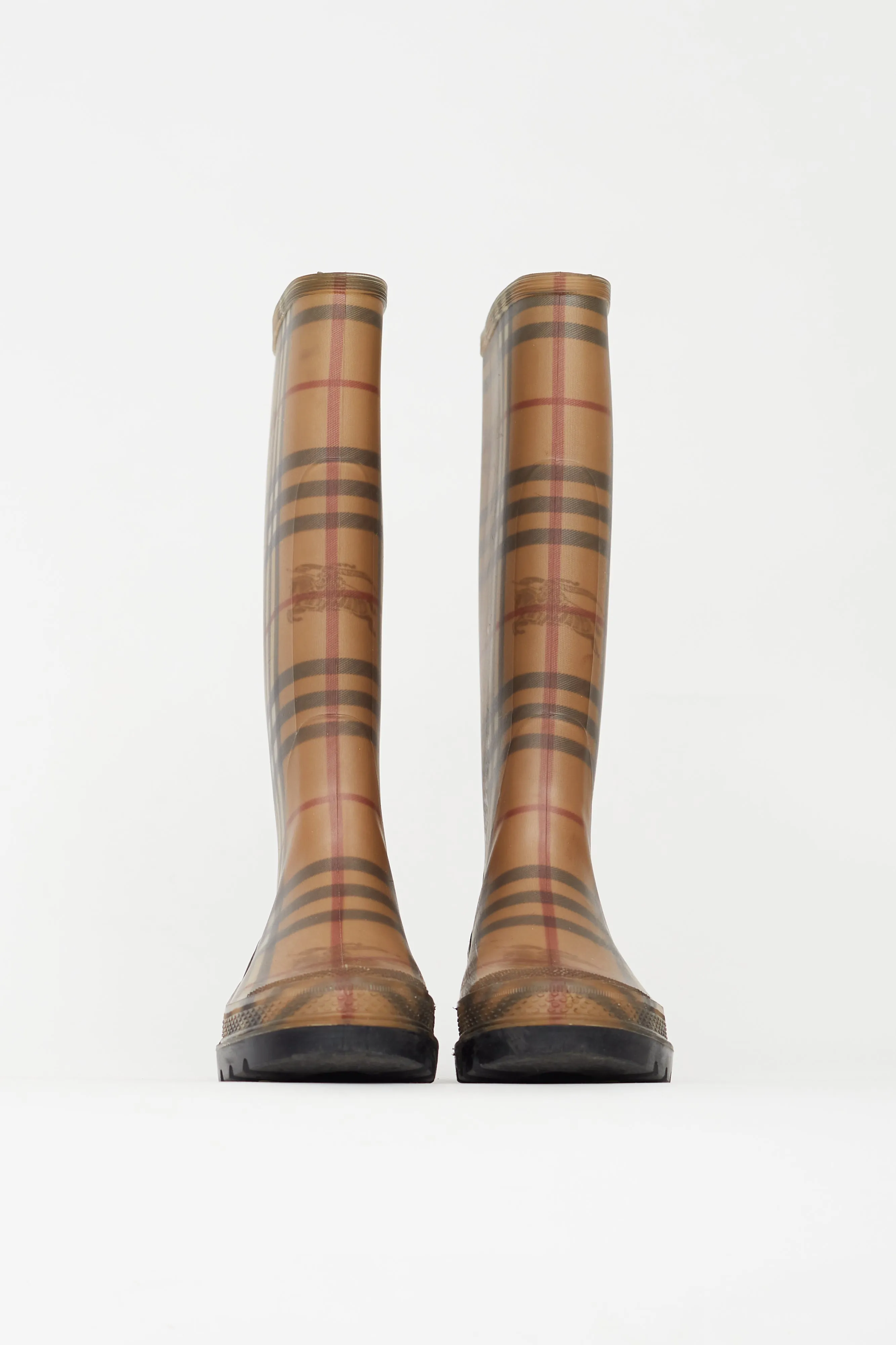 Multicolor Rubber Nova Check Rain Boot