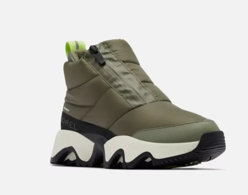 Sorel Kinetic Impact Khaki Puffy Sneaker Boot