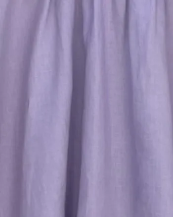 The Colette Linen On or Off the Shoulder Dress in Lilac | Lilac