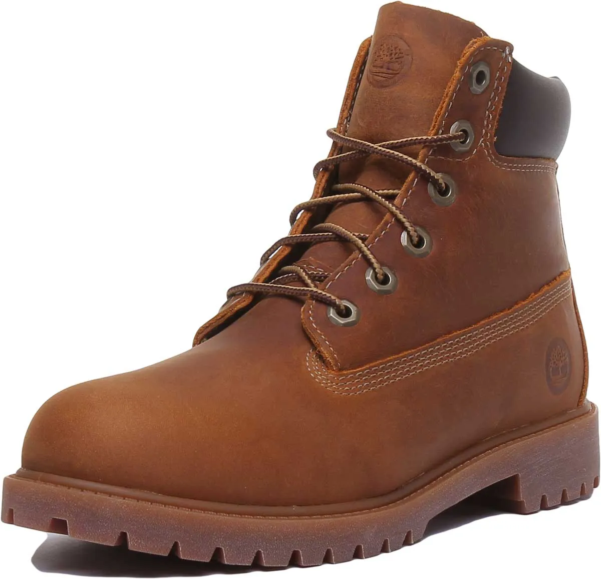 Timberland 80904 Waterproof 6 Inch Boot In Rust For Youth