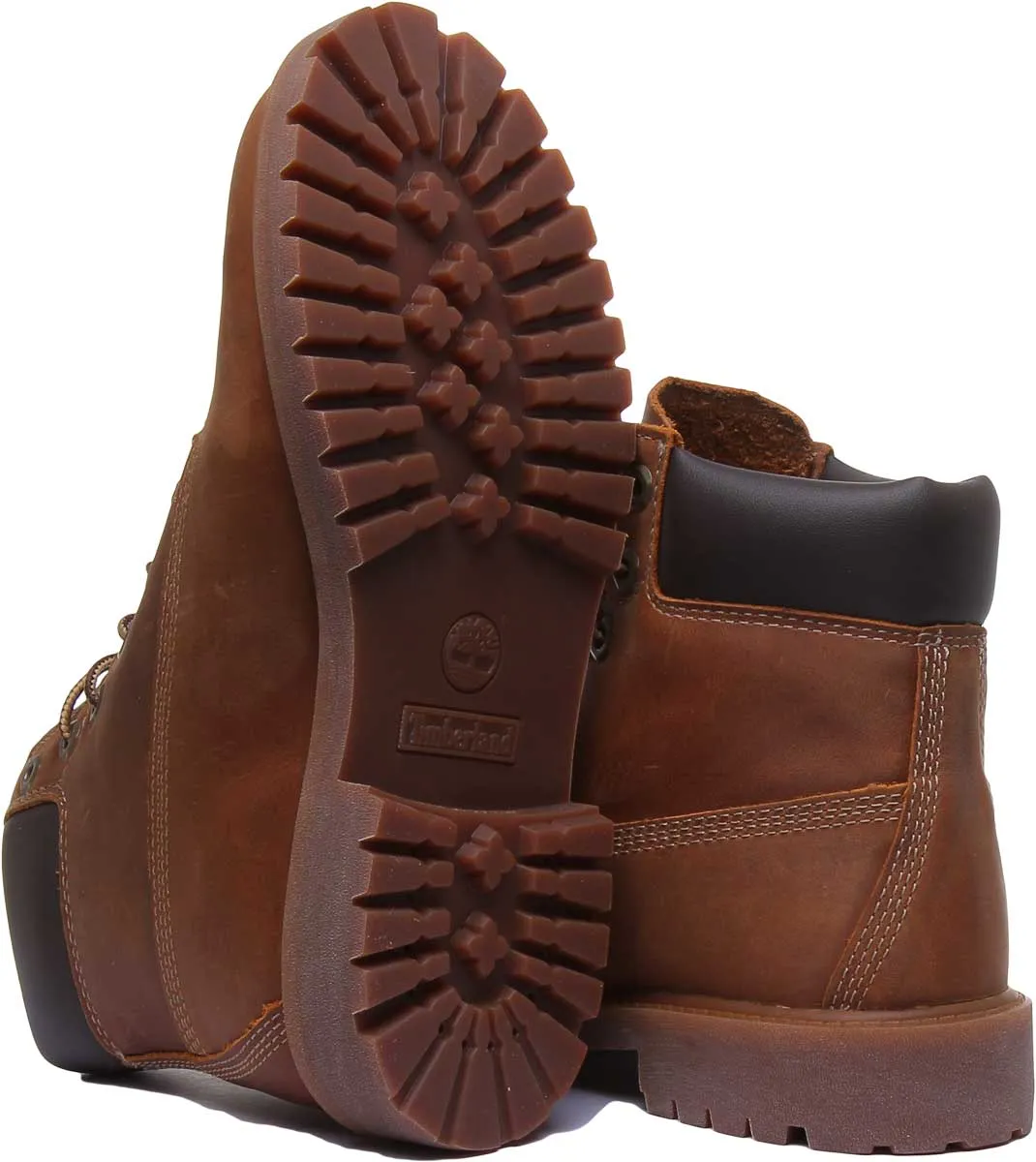 Timberland 80904 Waterproof 6 Inch Boot In Rust For Youth