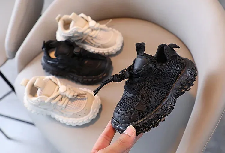 Versatile Breathable Mesh Thick Soled Sneakers