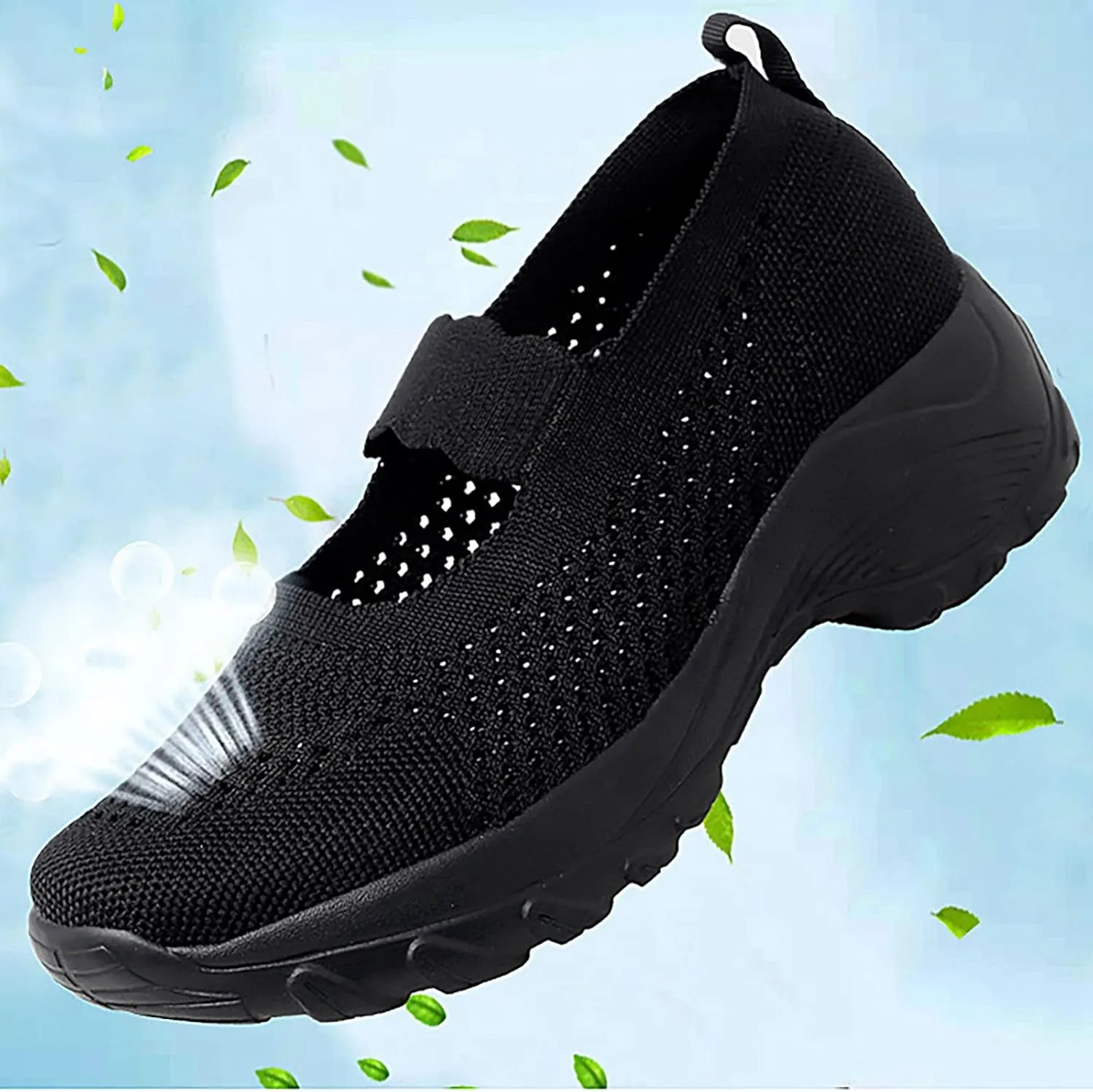 Women Casual Slip On Shoes Comfortable Walking Sneakers Lightweight Canvas Flats Non Slip Breathable Loafers