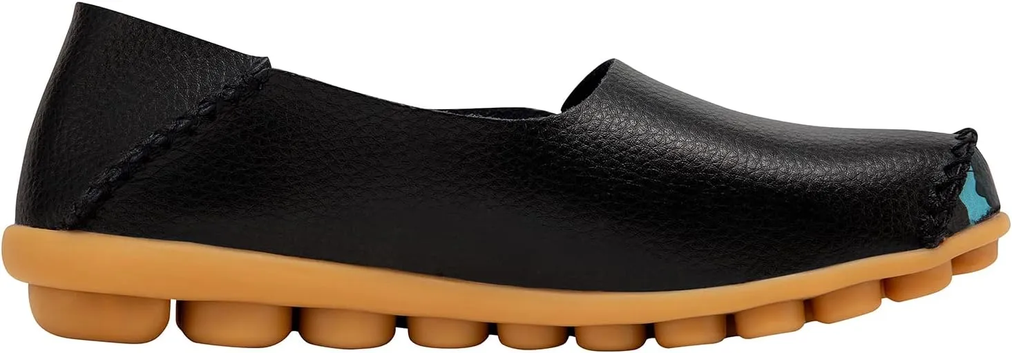 Women's Leather Loafers Comfortable Flat Shoes