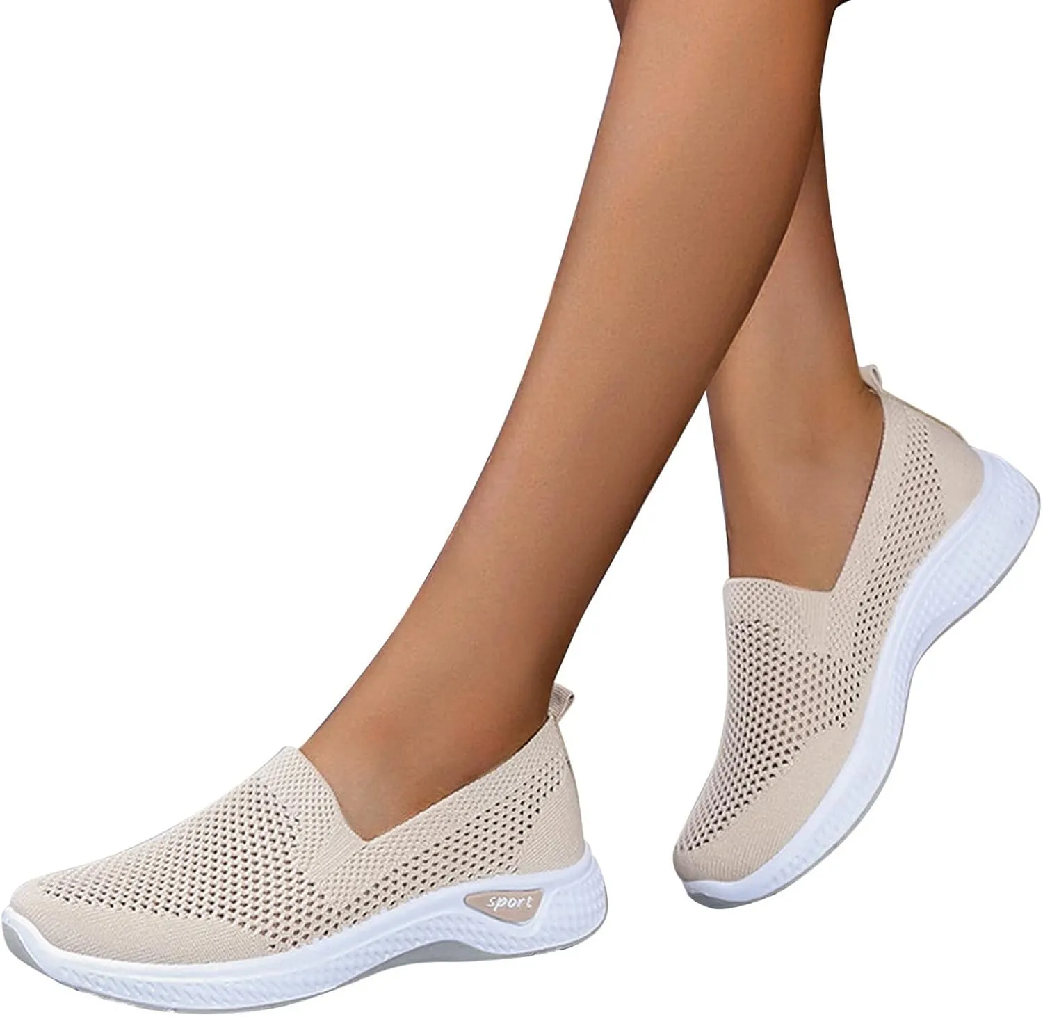 Womens Orthopedic Slip On Loafers with Arch Support Comfortable Walking Shoes Casual Sneakers Plantar Fasciitis Relief Foot Pain Diabetic Feet