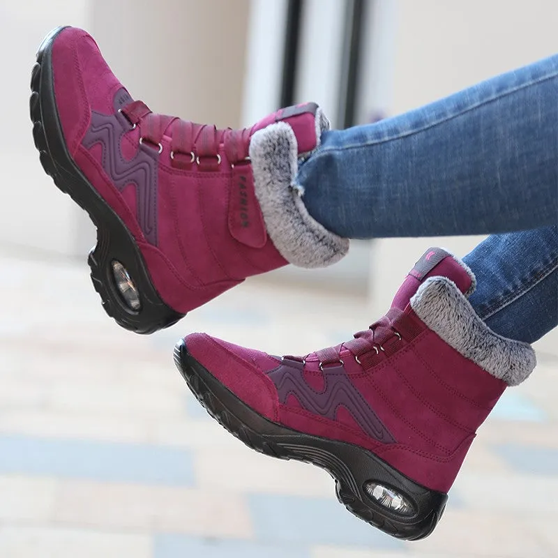 Women's thermal winter plush anti-skid suede boots CCL