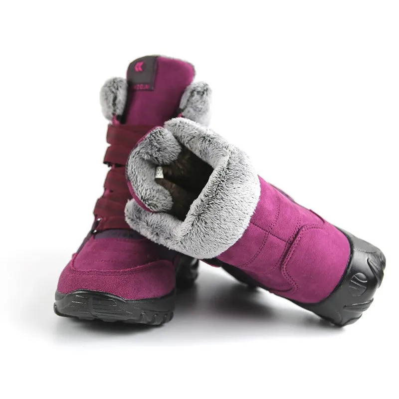 Women's thermal winter plush anti-skid suede boots CCL